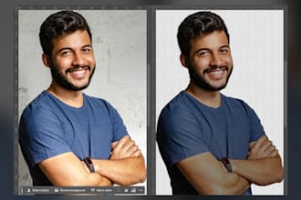 do expert digital photo editing, background removal, logo designer