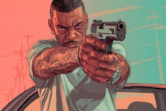 draw awesome gta style illustration from your photo