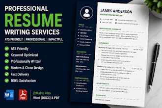 create a professional resume CV and cover letter