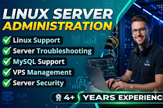 provide linux server administration and troubleshooting