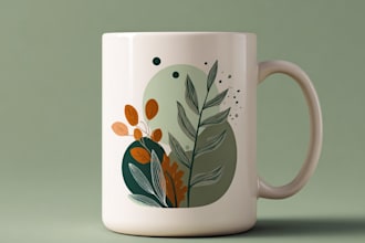 create personalized coffee mug designs with typography
