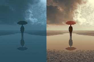 make a photo manipulation, compositing