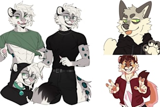 do furry art fursona furry oc ref sheet nsfw furry, sfw furry art