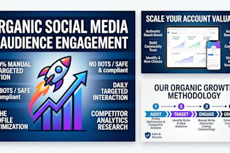 do organic social media growth and audience engagement for your business