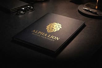 create modern minimalist custom business logo design