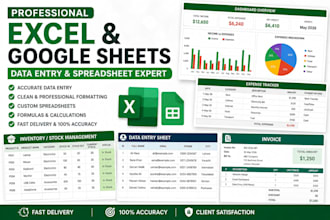 create professional excel spread sheets for your business
