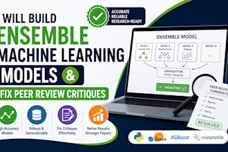 build ensemble machine learning models and fix peer review critiques