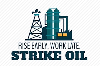 do petroleum oil production energy industrial manufacturing logo