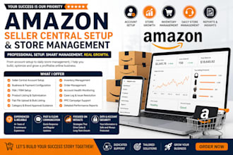 set up and manage your amazon seller central account