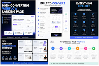 create a high converting webflow landing page