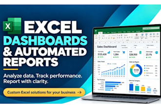 create interactive excel dashboards and automated reports
