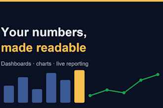 build a dashboard from your spreadsheet or business data