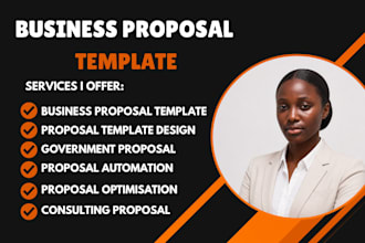 design a professional editable business proposal template in word
