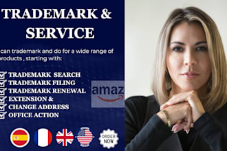 professional trademark registration and amazon brand registry USA trademark file