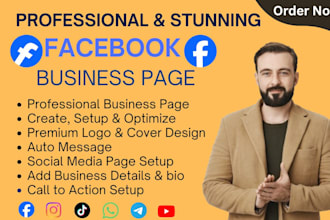 create and manage a professional facebook business page