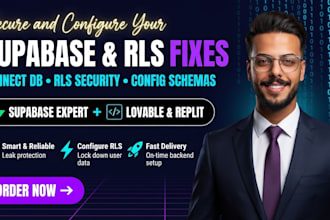 connect supabase, fix rls, and configure database for lovable or replit