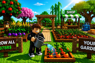 build roblox game like grow a garden, blox fruit as a roblox developer
