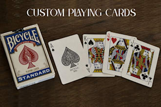 create card game design playing card poker black jack 54 card deck board game