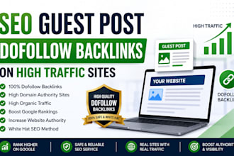do SEO guest post dofollow backlinks on high traffic sites