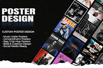 design custom artist posters for music artist