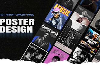 design custom promotional posters for music artists