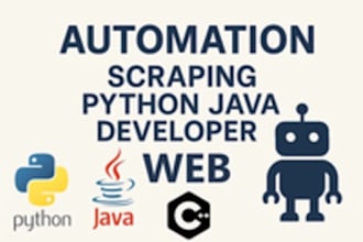 coding python java cpp web database automation bot programming projects