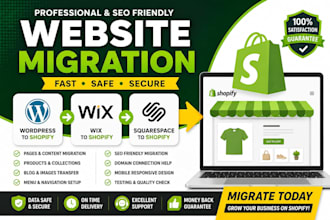 migrate wordpress website to shopify wix squarespace migration to shopify