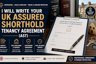 write your UK assured shorthold tenancy agreement