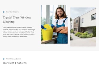 design wix window cleaning website exterior cleaning gutter cleaning website