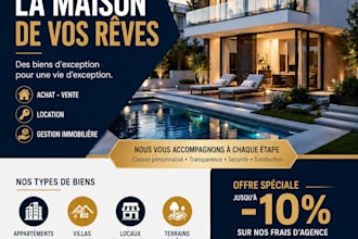 design a modern professional business flyer, poster and banner