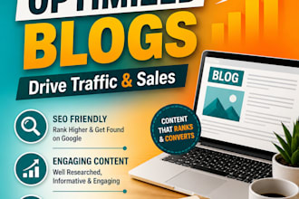 write SEO blog posts and website articles