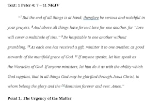 write a doctrinally sound sermon