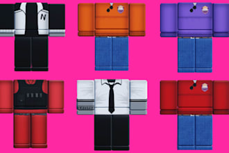 make custom roblox clothing, shirts, pants, cosplay, uniforms, classic clothing