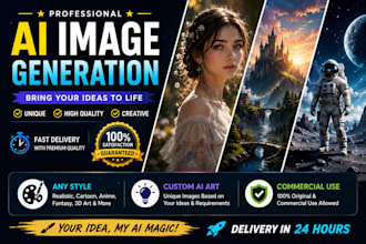 create stunning ai generated images, realistic ai art and custom designs