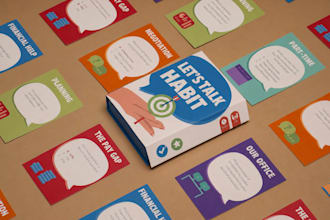 design card game flash card educational kid card anki affirmation cards design