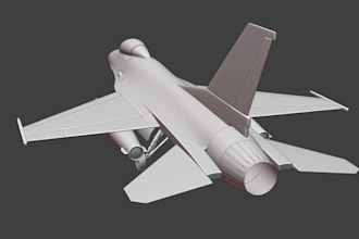 design custom aircraft, uav, vtol, drone and aerospace 3d models