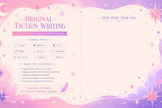 write an original short story based on your ideas