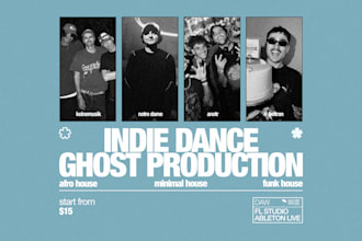 professionally produce indie afro minimal deep house track