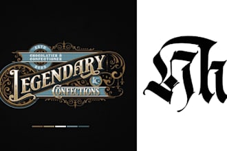 design hand draw lettering, old english, gothic, script etc