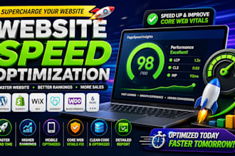 fix slow wordpress shopify wix website speed improve google pagespeed core web