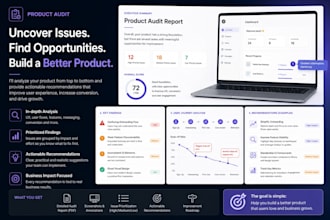 audit your product and provide actionable improvements