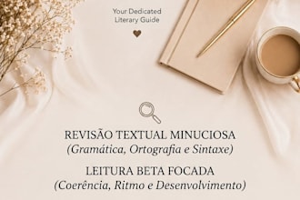 ser sua leitura beta e fazer revisao