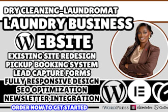 laundry business website, laundry service website, dry cleaning website