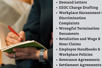 edit and proofread contracts, workplace disputes, as employment lawyer in ny, ca
