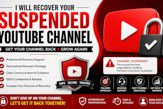 recovery your suspended youtube channel