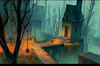 create and animate 2d and 3d background and environment art