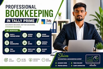 provide professional tally prime bookkeeping services