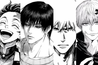draw manga, manhwa, webtoon and comic book cover art