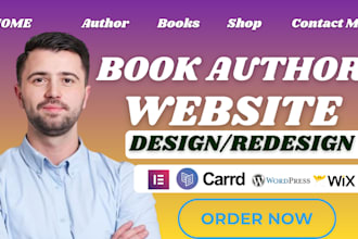 book author website, ebook author website, childrens book wix author website