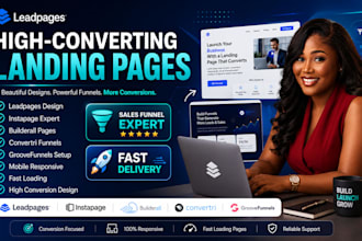 design leadpages, instapage, builderal, convertri, groove funnel sales pages